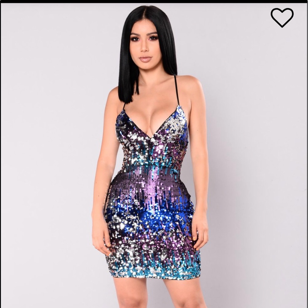 Sequin mini dress